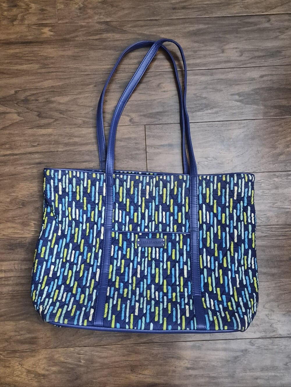 Vera Bradley Catalina Showers Faux Leather Trim Tote Bag